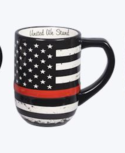 Thin Red Line Patriotic Ceramic Mug