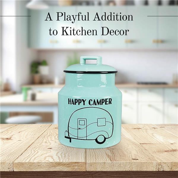 Happy Camper Ceramic Cookie Jar