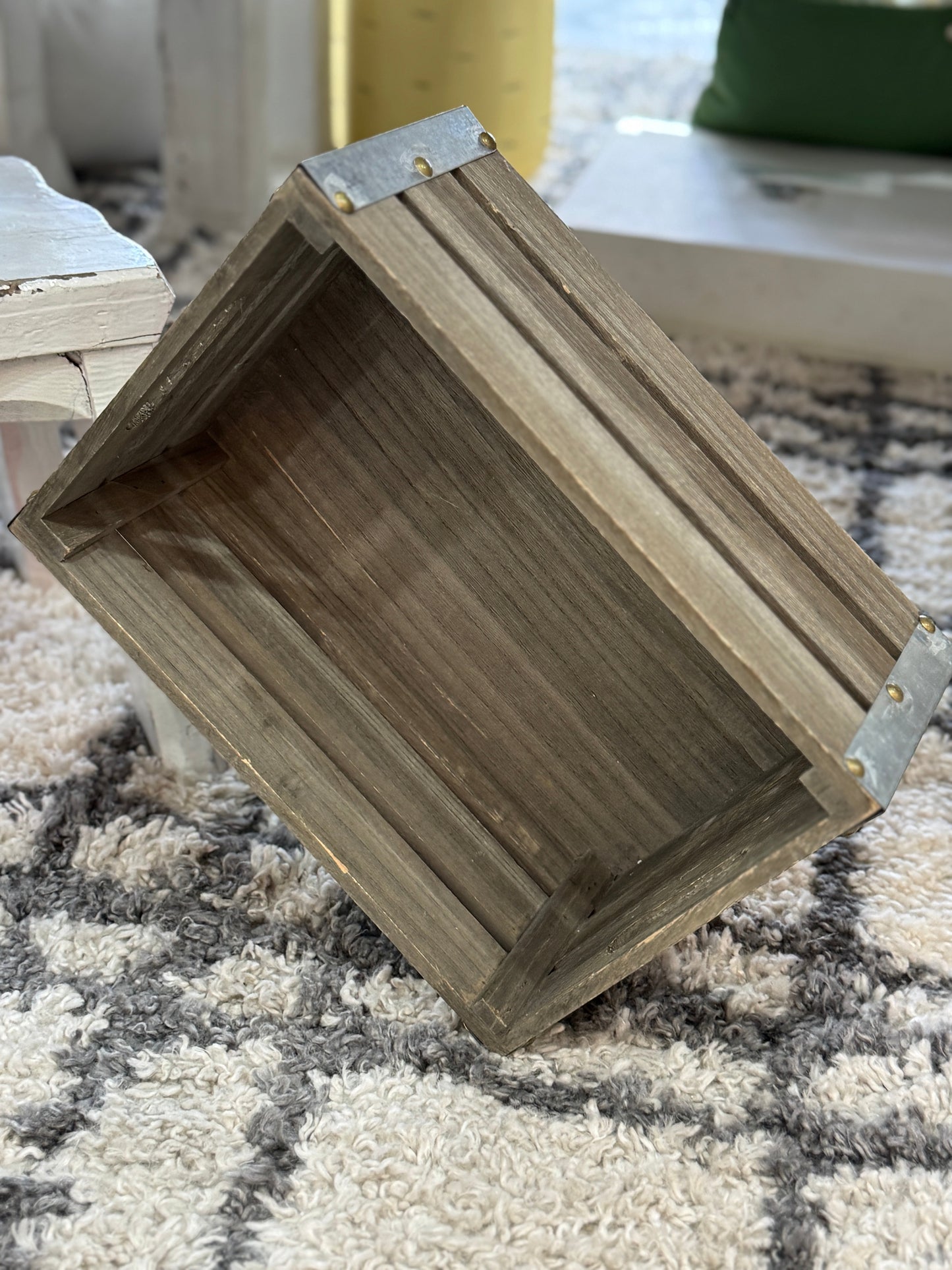 Rustic Wooden Storage Crate