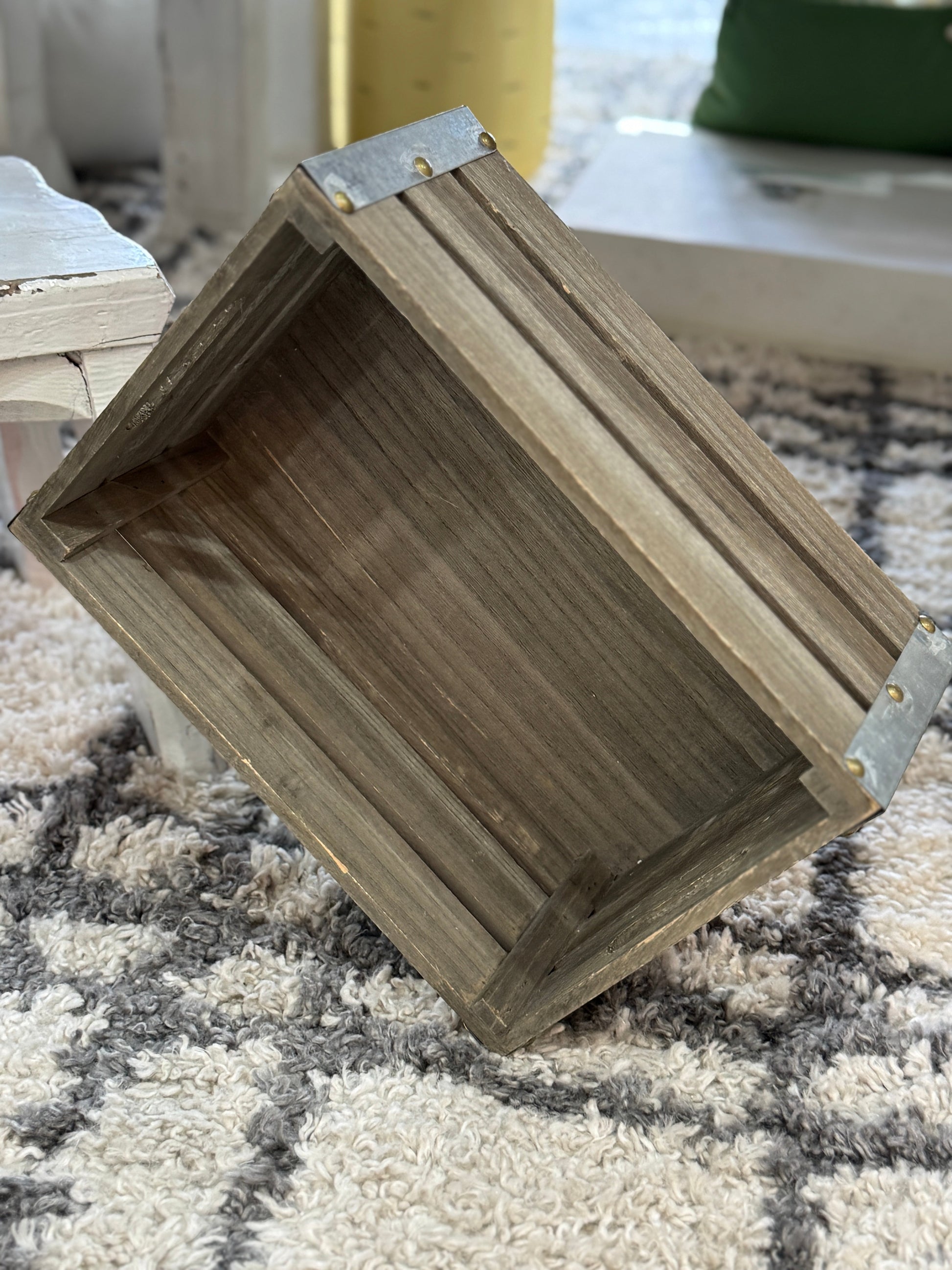 Rustic Wooden Storage Crate