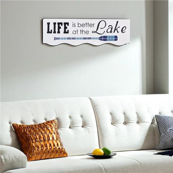 Life is Better at the Lake Metal Wall Sign