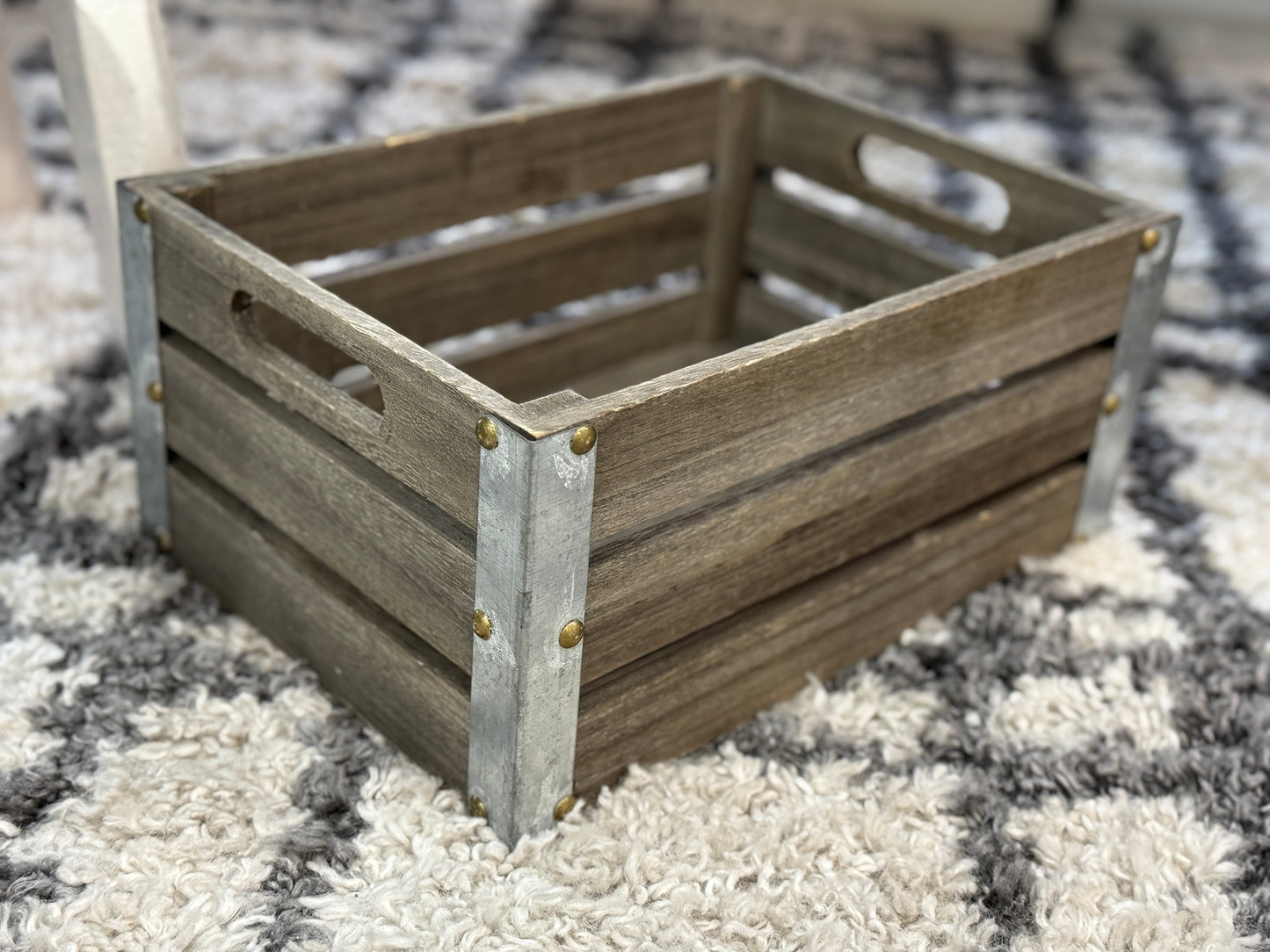 Rustic Wooden Storage Crate