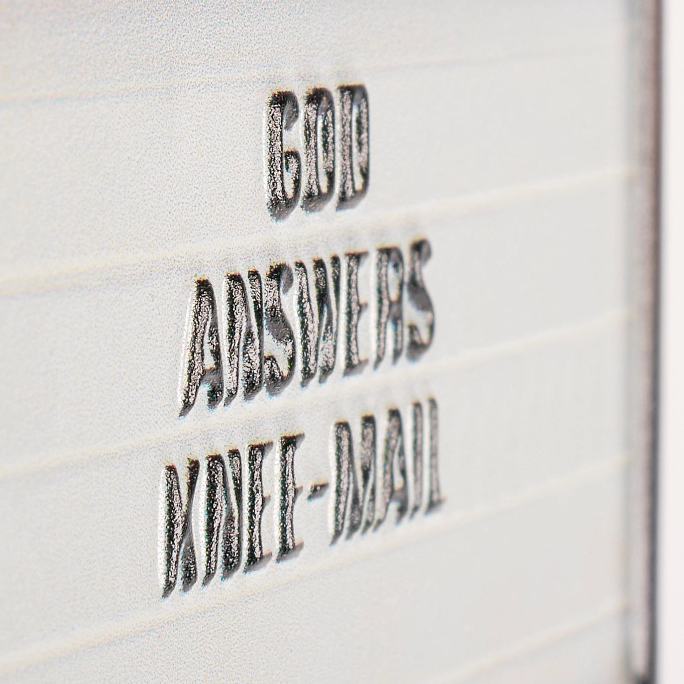 God Answers Knee-Mail Ornament