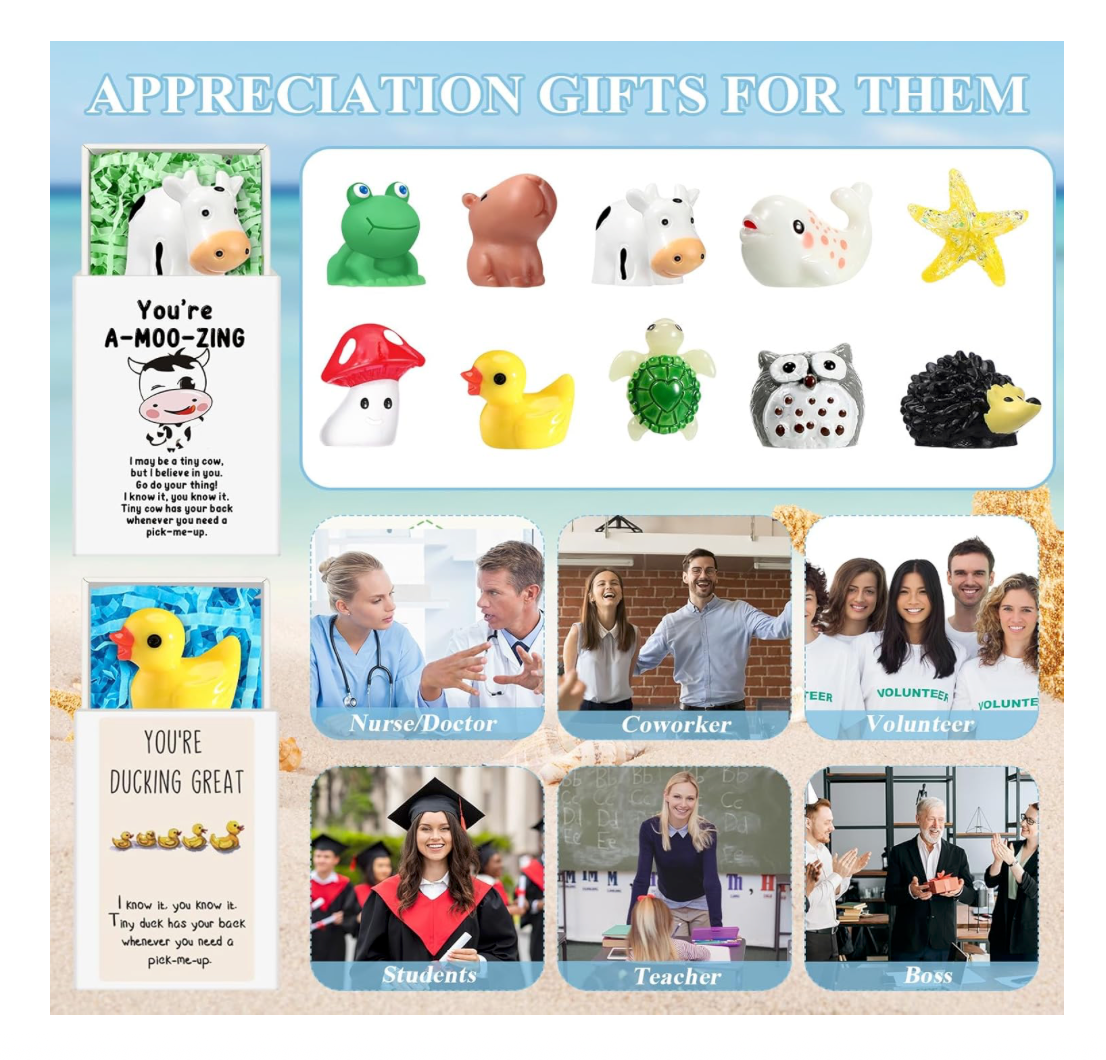 Mini Positive Emotional Support Figurine Gift - Box/Square Breathing