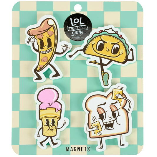Retro Food Crew Magnet Set