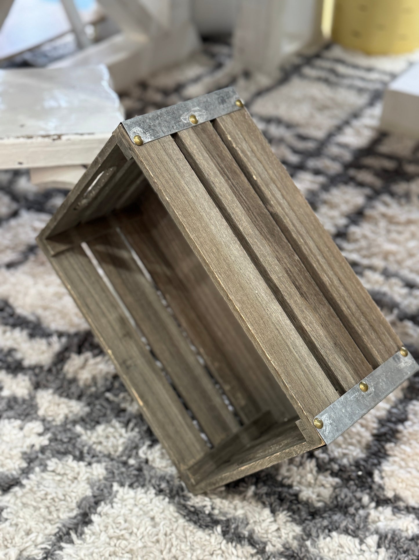 Rustic Wooden Storage Crate