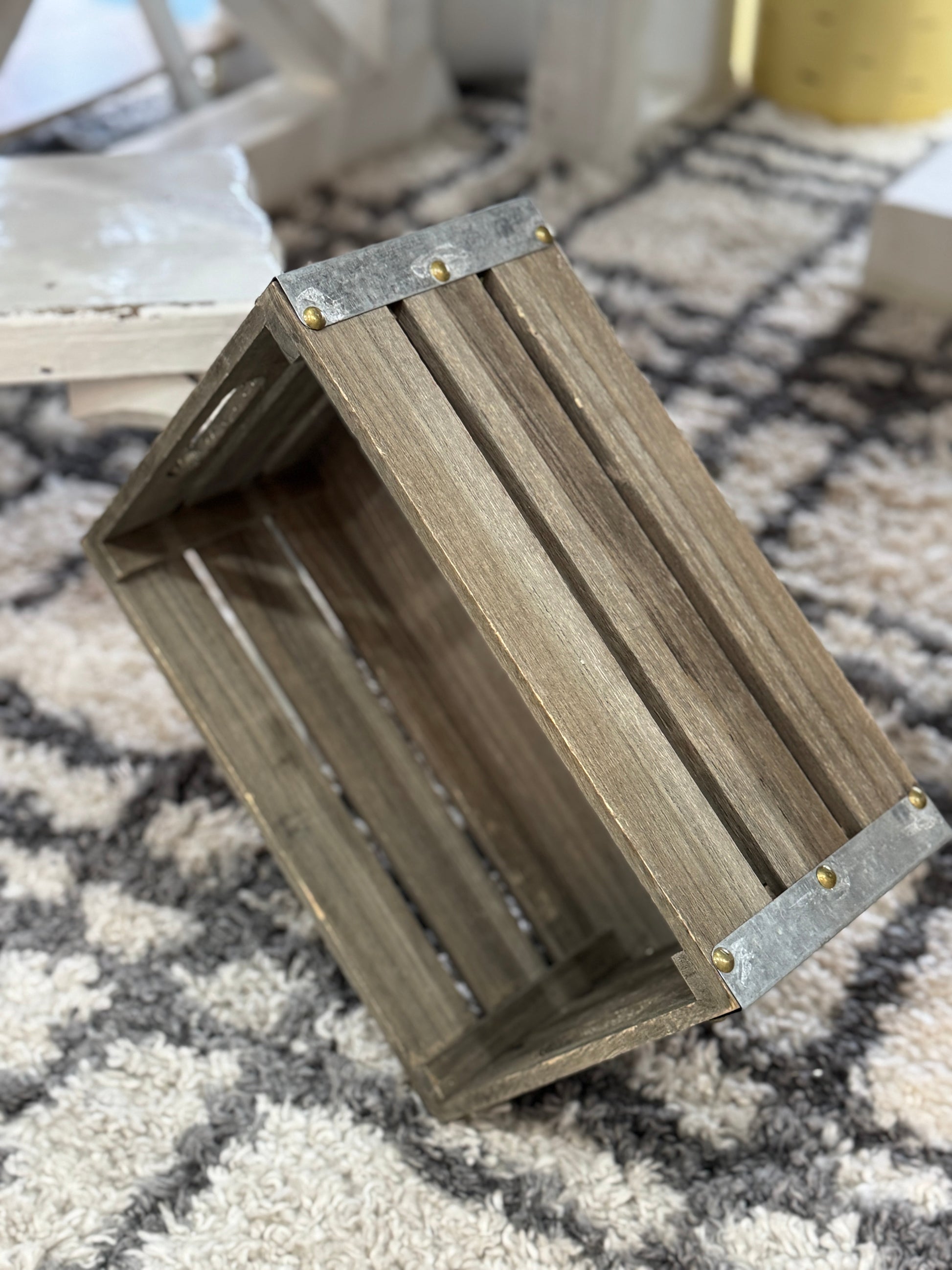 Rustic Wooden Storage Crate