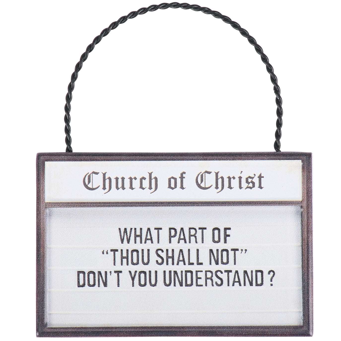 Thou Shall Not Ornament