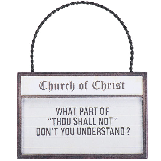Thou Shall Not Ornament