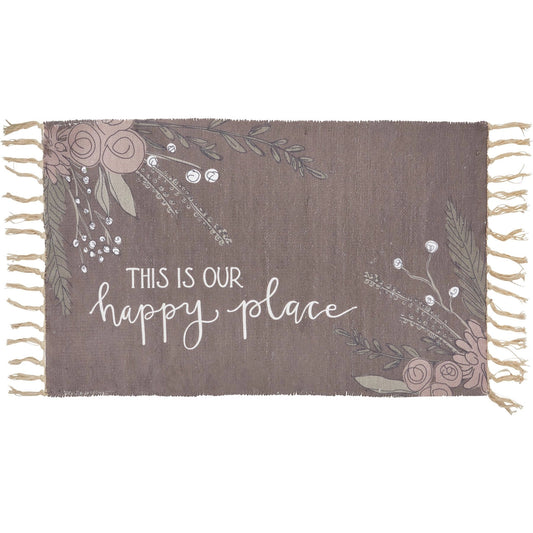 This Is Our Happy Place Cottagecore Rug