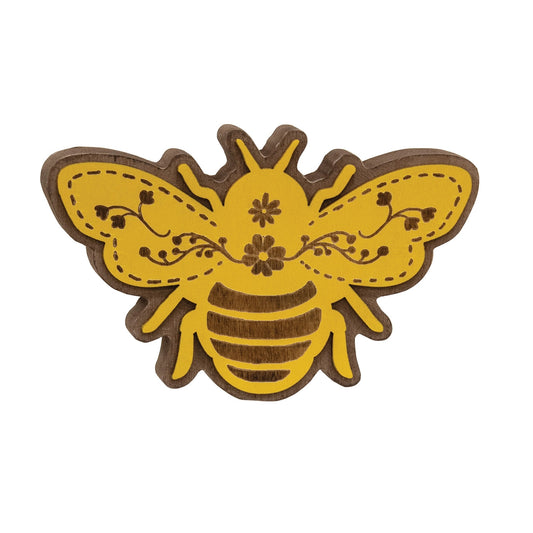 Layered Wooden Bee Sitter