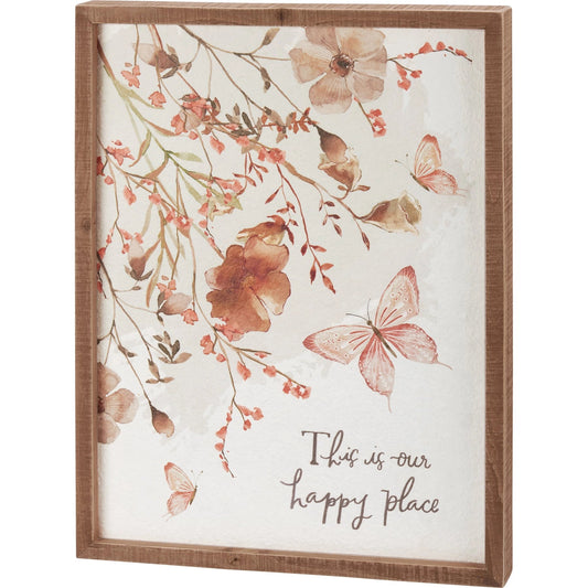 This Is Our Happy Place Box Sign