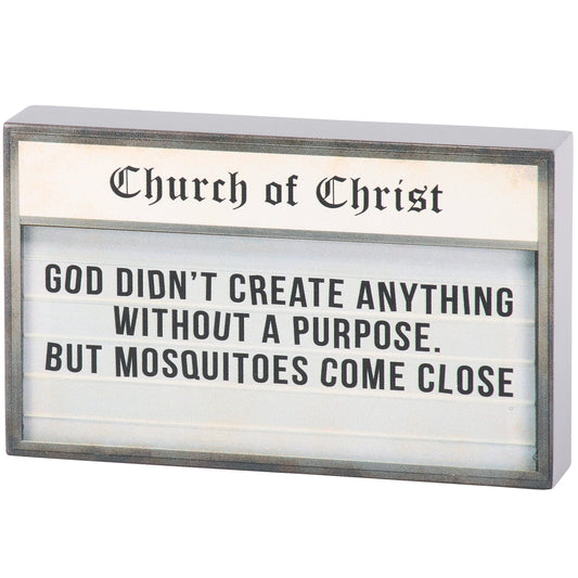 Mosquitoes Come Close Block Sign