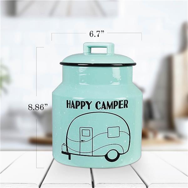 Happy Camper Ceramic Cookie Jar