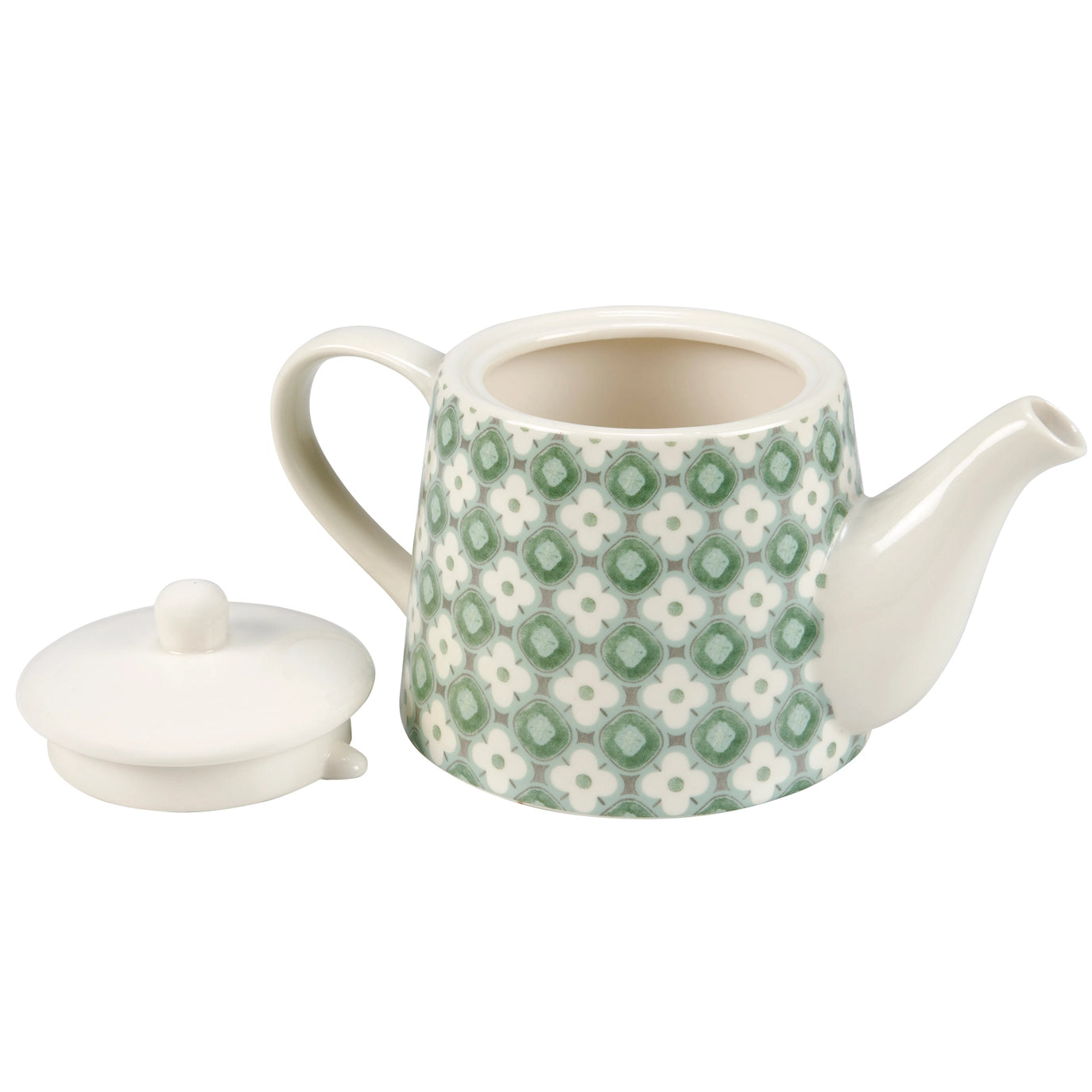 Floral Stoneware Teapot