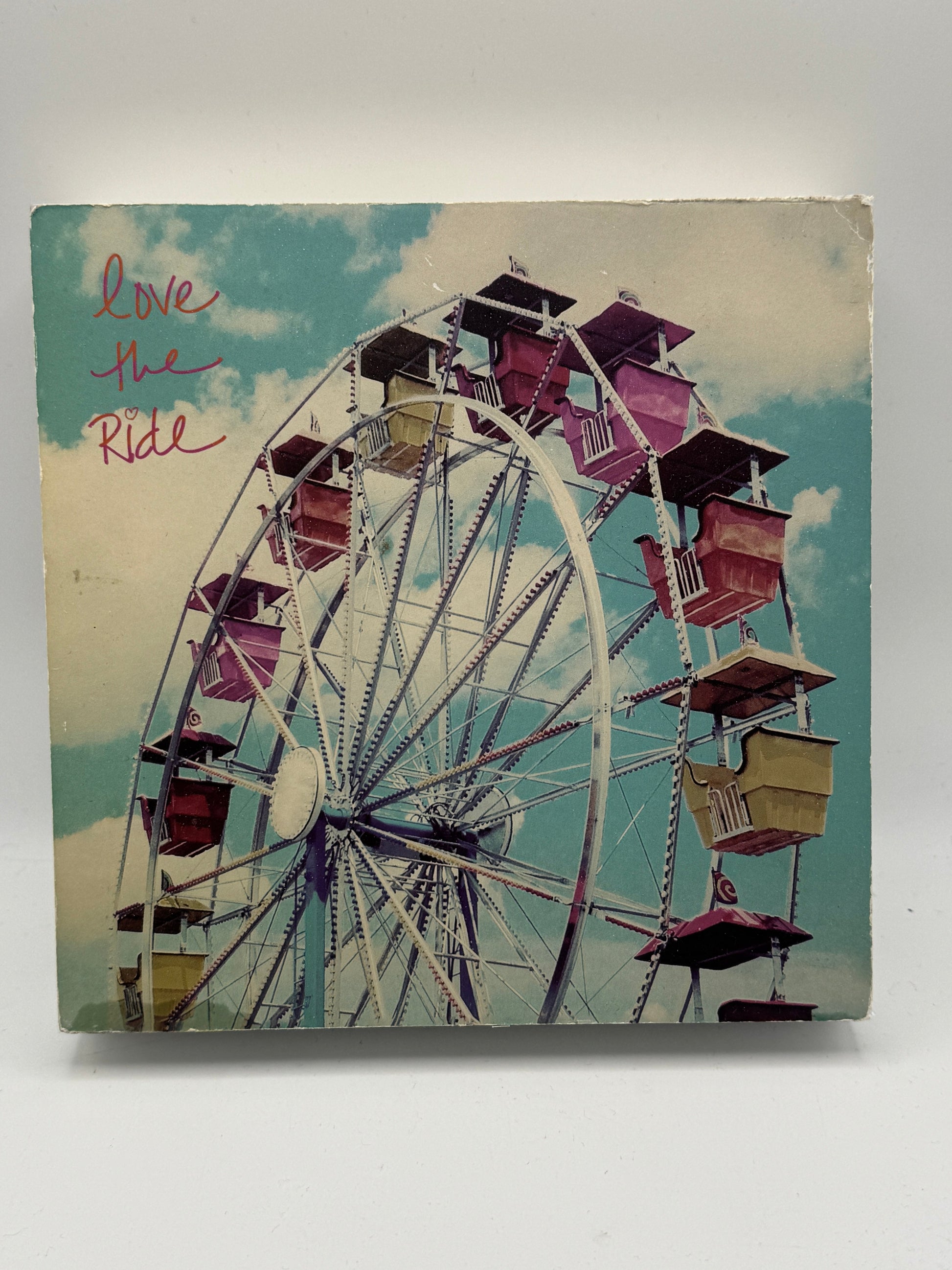 Love the Ride Ferris Wheel Inset Box Wall Art