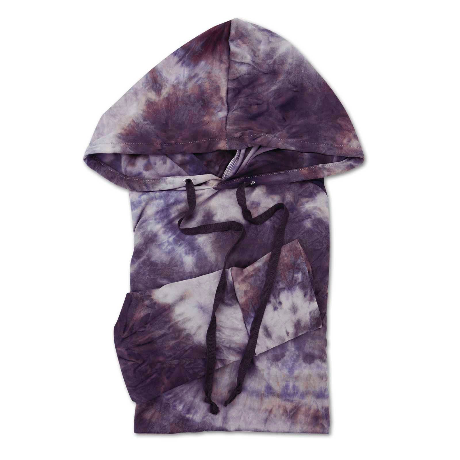 Hello Mello® Dyes The Limit Lounge Hoodie - Purple - Small