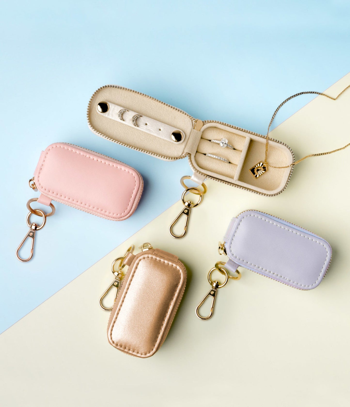 Crush™ Lost Without You Jewelry Case Keychain - Blue