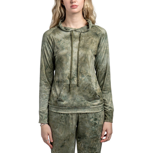 Hello Mello® Dyes The Limit Lounge Hoodie - Green - Extra Large