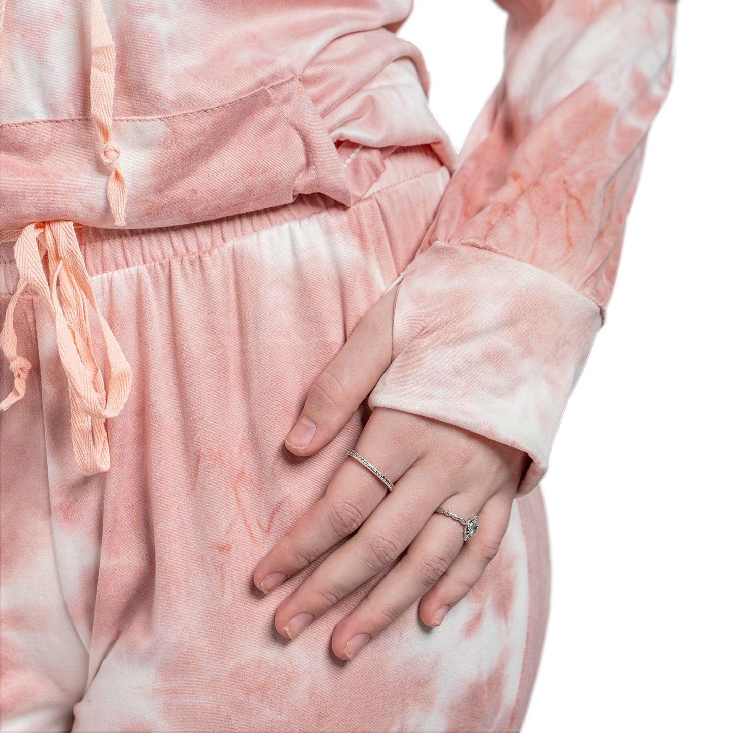 Hello Mello® Dyes The Limit Lounge Hoodie - Pink - Medium