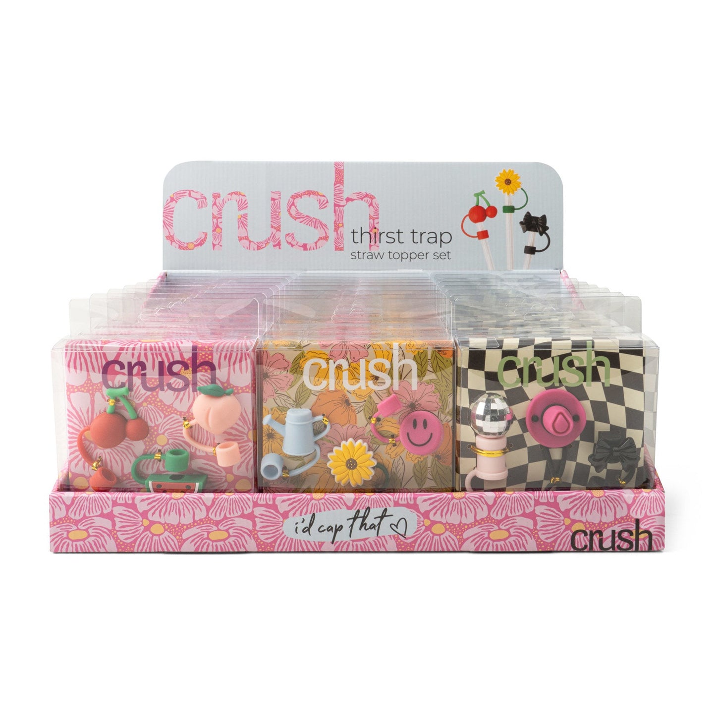 Crush™ Thirst Trap Straw Toppers – 3 Pack