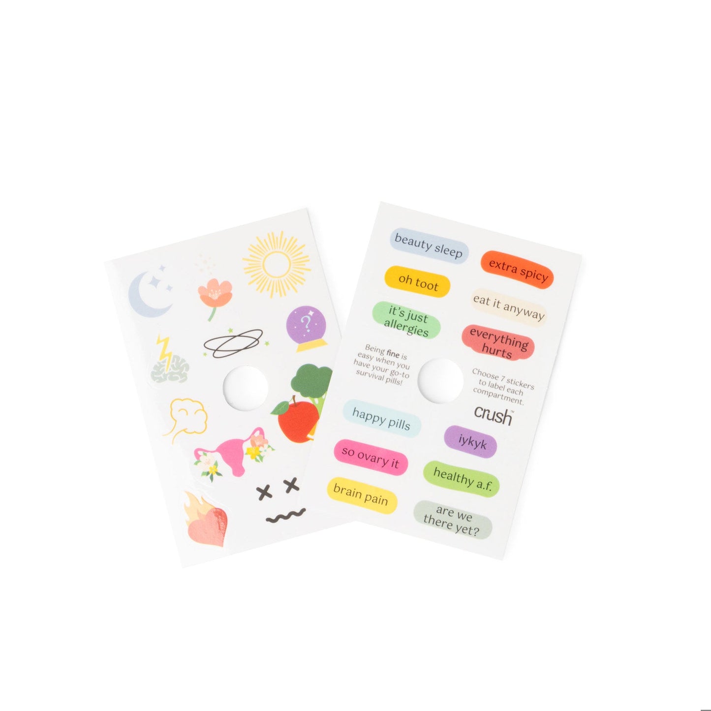 Crush™ Everything’s Fine Pill & Vitamin Case - Green