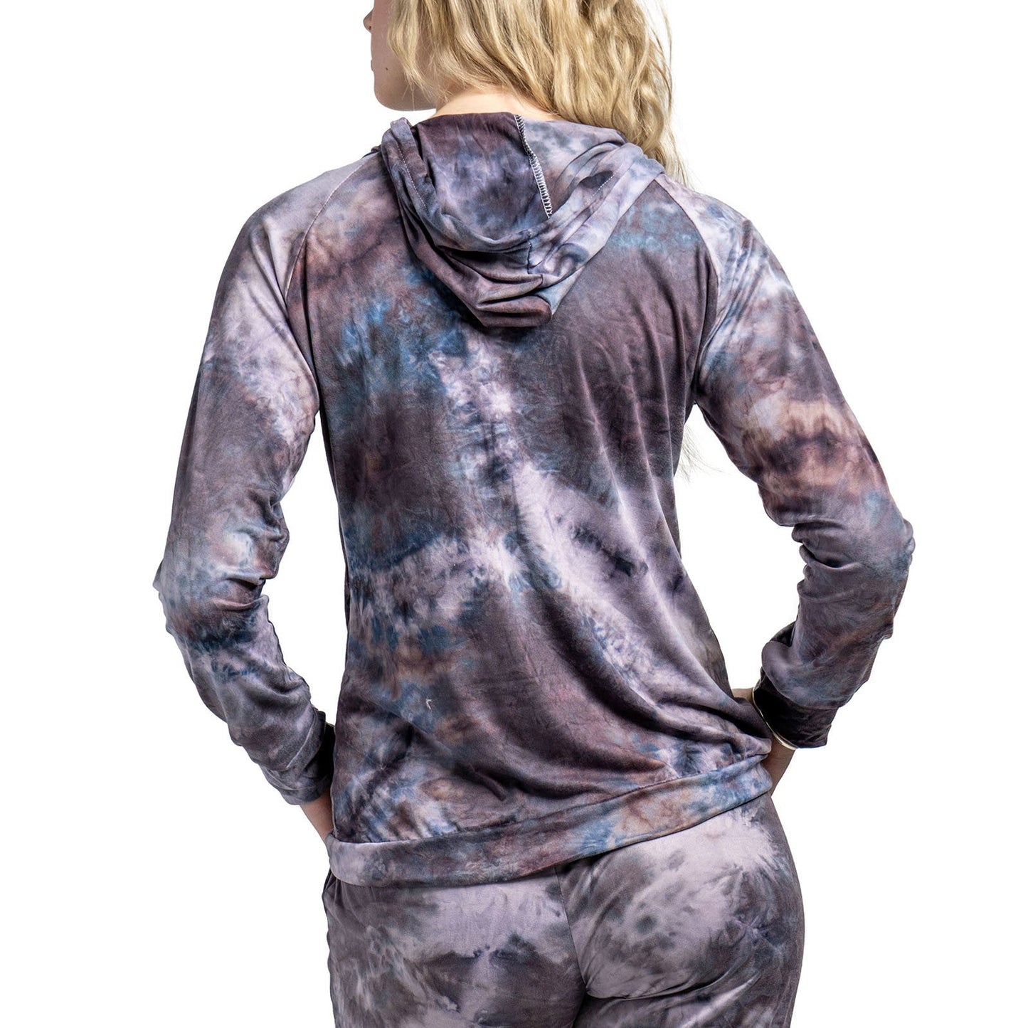 Hello Mello® Dyes The Limit Lounge Hoodie - Purple - Small