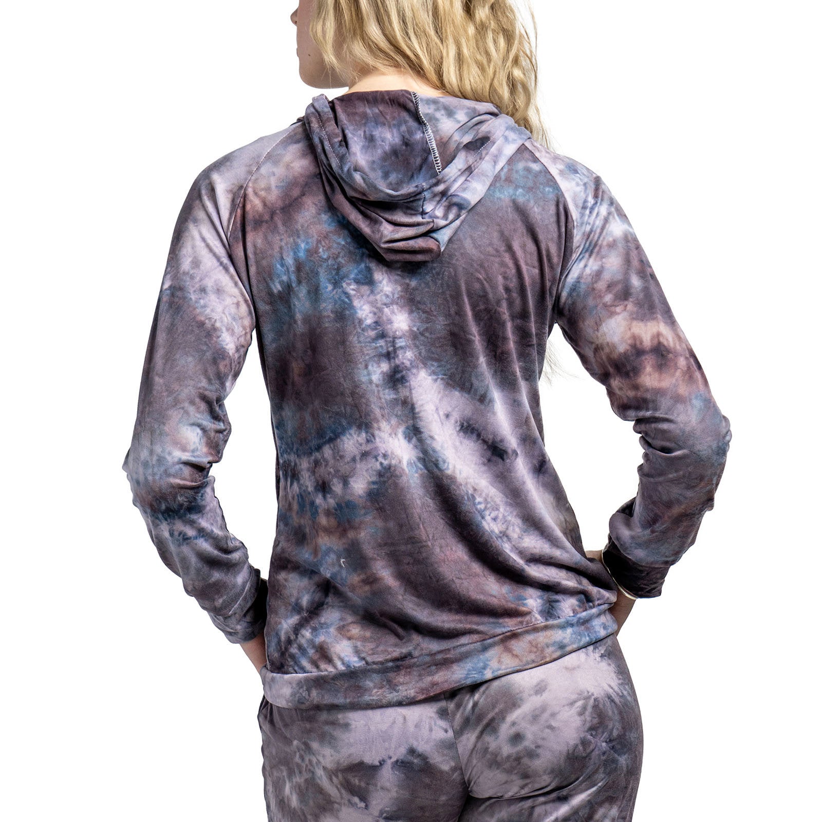 Hello Mello® Dyes The Limit Lounge Hoodie - Purple - Small
