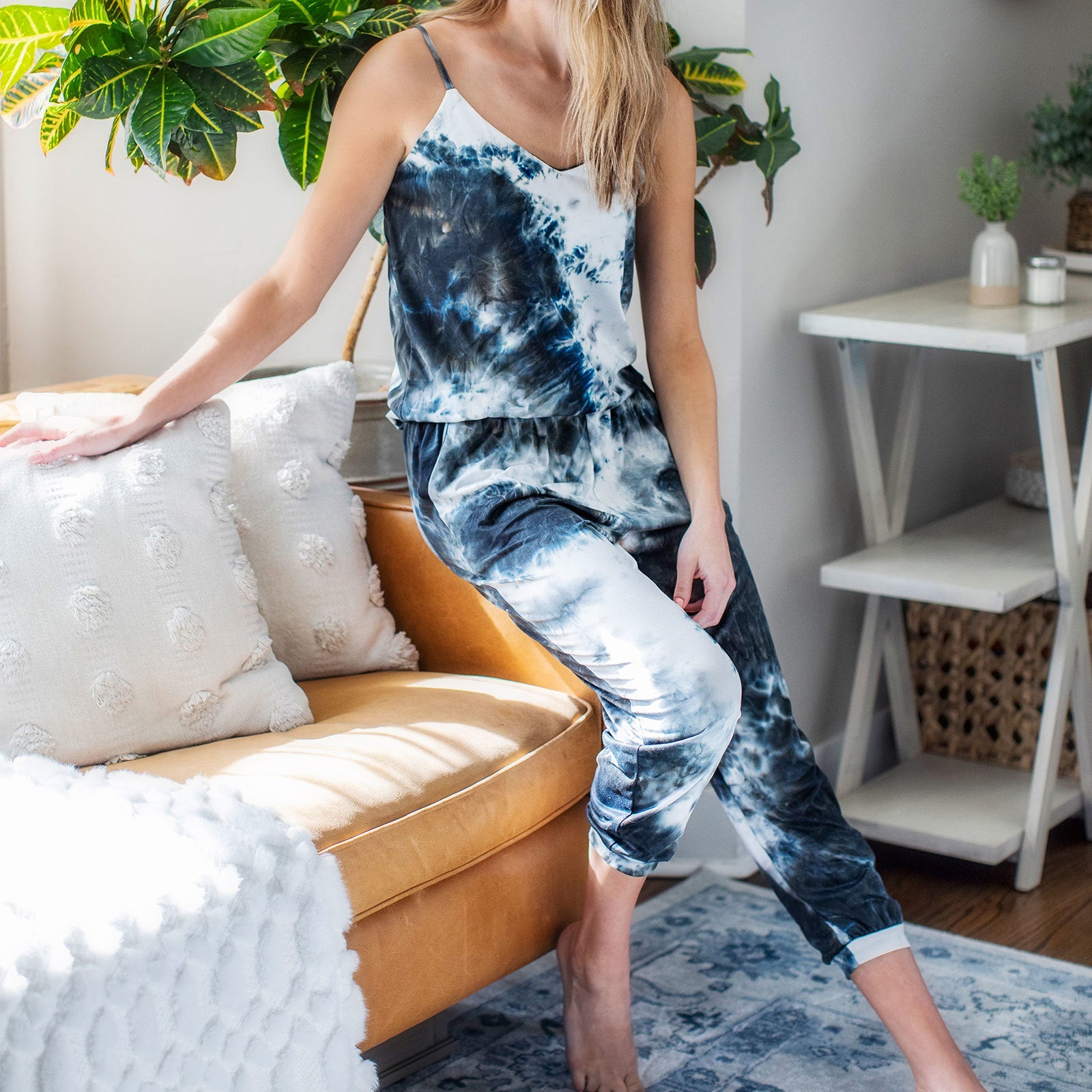 Hello Mello® Dyes The Limit Jumpsuit - Black - Extra Large