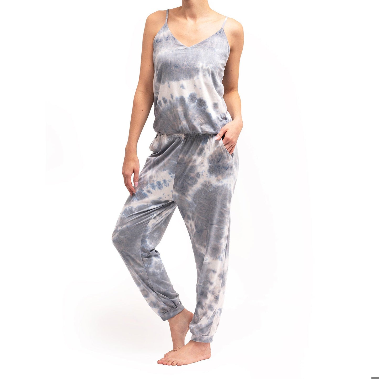 Hello Mello® Dyes The Limit Jumpsuit - Gray - Medium