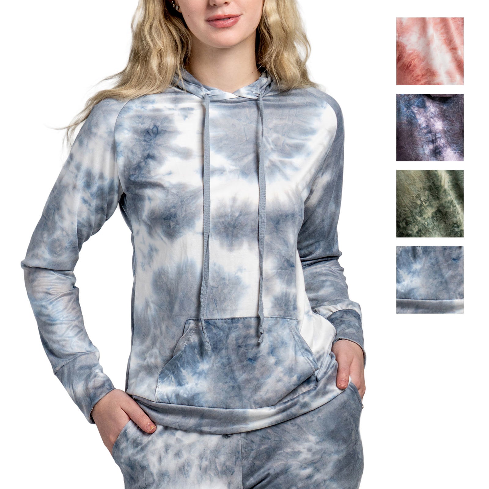 Hello Mello® Dyes The Limit Lounge Hoodie - Gray - Small