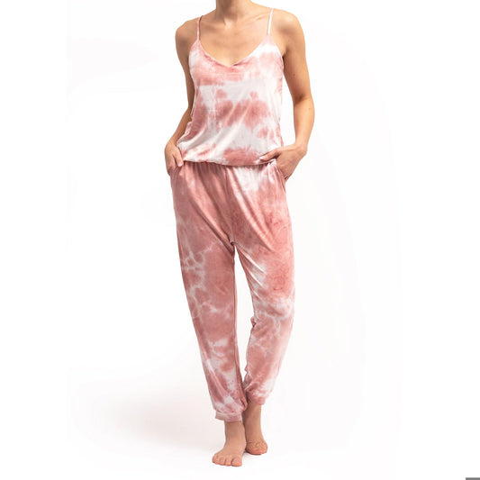 Hello Mello® Dyes The Limit Jumpsuit - Pink - Medium