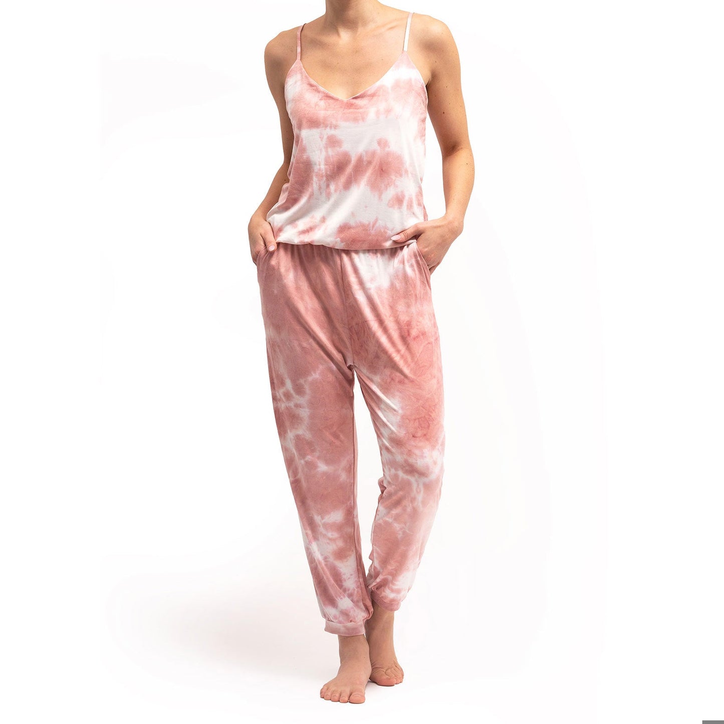 Hello Mello® Dyes The Limit Jumpsuit - Pink - Extra Large