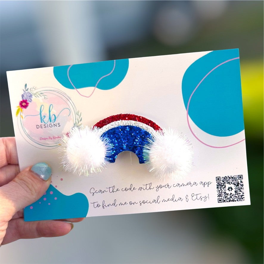 Patriotic Rainbow Clip (00L0ED)