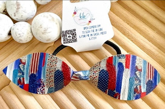 5in. American Brushstrokes knot bow (00L097)