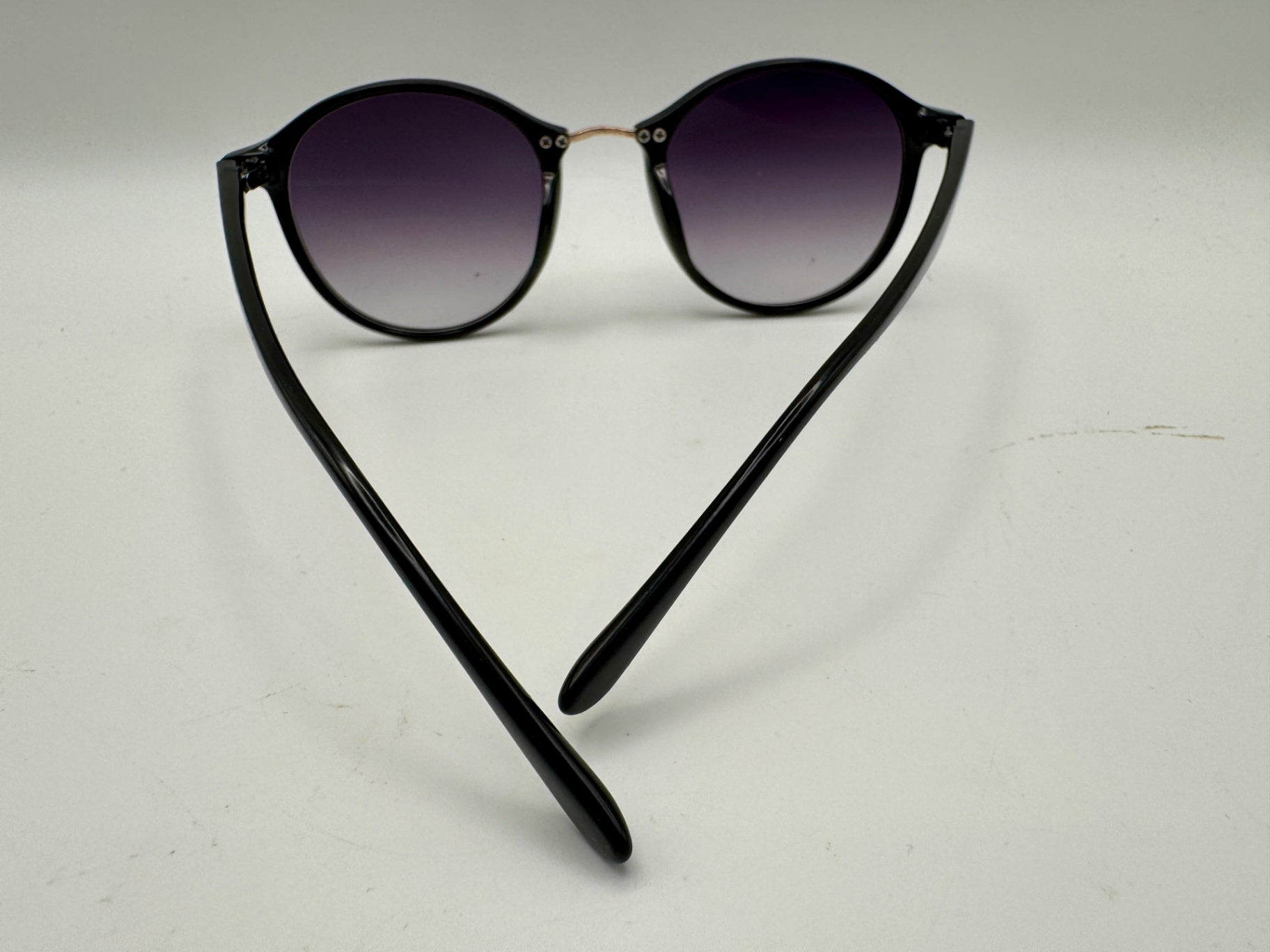 Fashion Sunglasses - Glossy Black - 100% UV