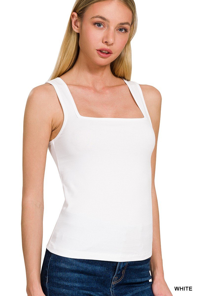 Zenana Top - White - Large