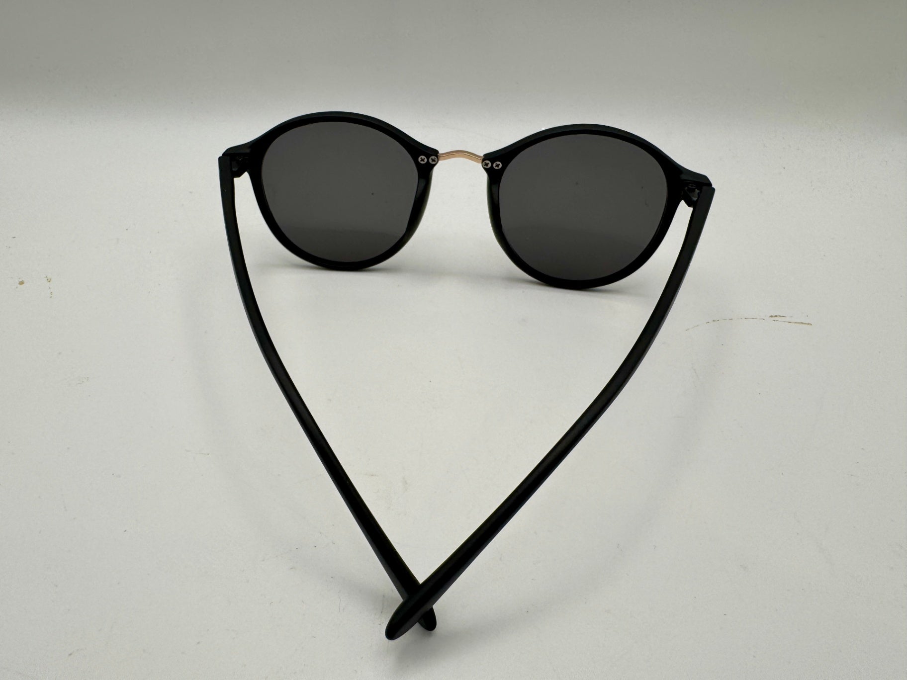 Fashion Sunglasses - Flat Black - 100% UV