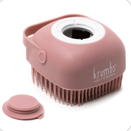 Krumbs Kitchen Silicone Dish Scrubber - Pink