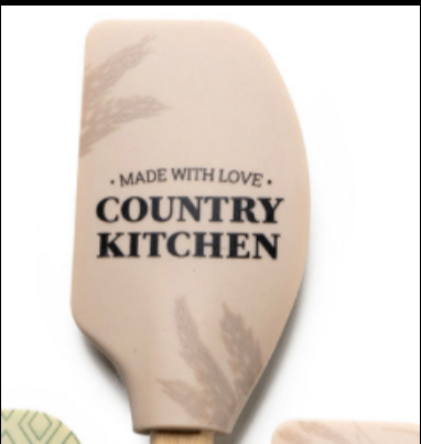 Krumbs Kitchen® Farmhouse Silicone Spatula Country Kitchen
