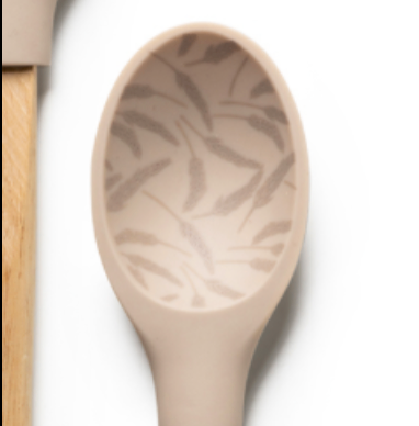 Krumbs Kitchen® Farmhouse Silicone Spoon Brown Barley