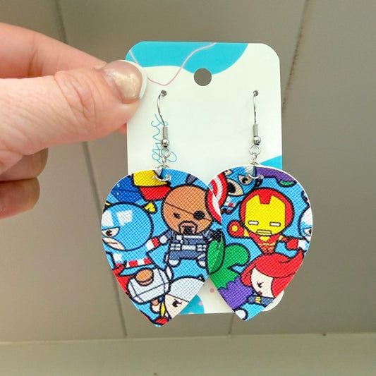 Superhero Pinched Teardrop Earrings (00L0N0)