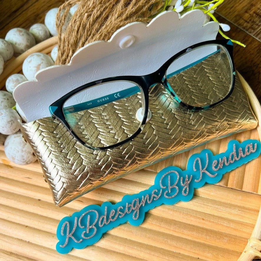 Braided Gold Glasses Case (00L0I7)
