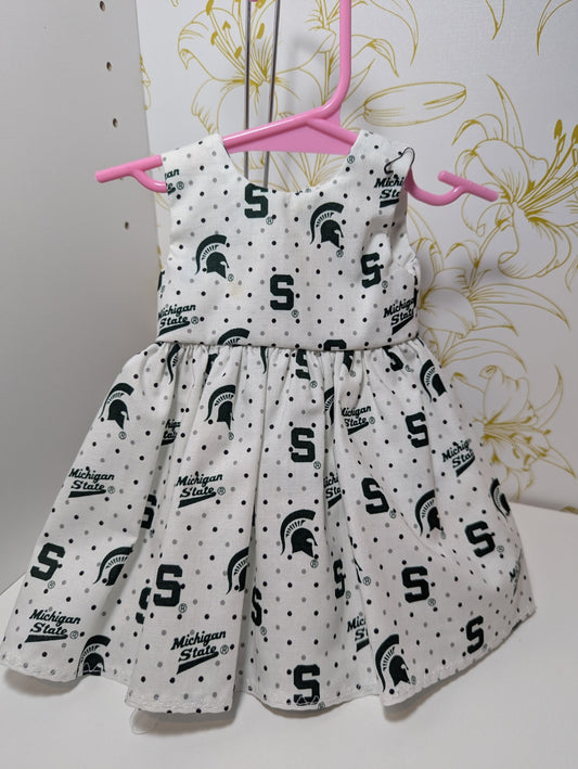 Mama Bear Sewing Den LLC Accessories - Green and White - 18" Doll