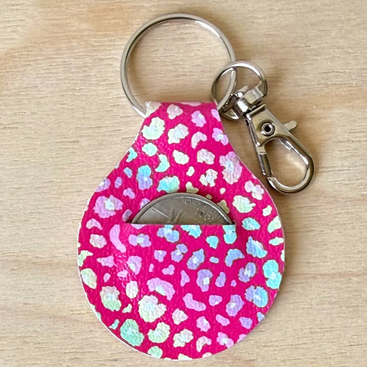 pink gradient leopard print quarter keeper (00L0NP)