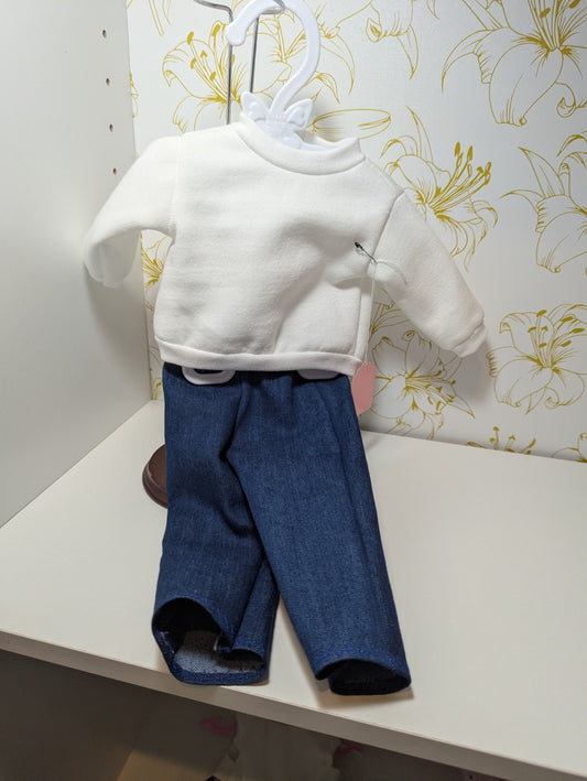 Mama Bear Sewing Den LLC Accessories - Blue jean demim - 18" Doll