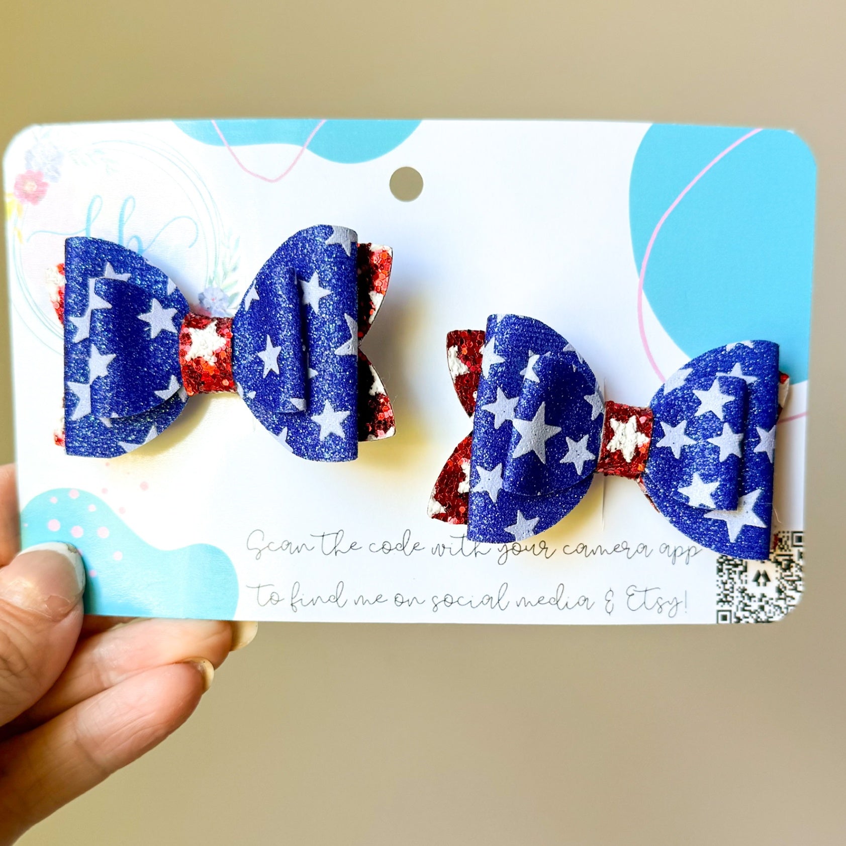 2.5" RWB Stars Piggys (00L0N4)