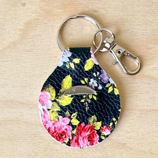 black w/floral quarter keeper (00L0NW)