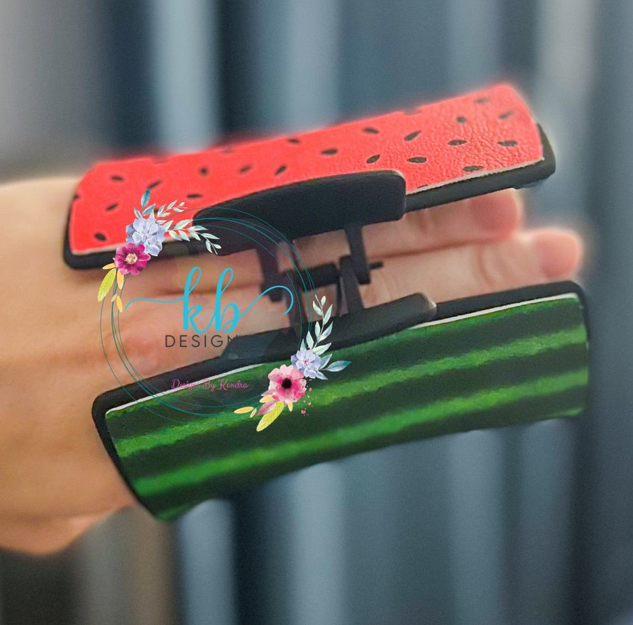 Double Sided Watermelon Large Claw Clip (00L03C)