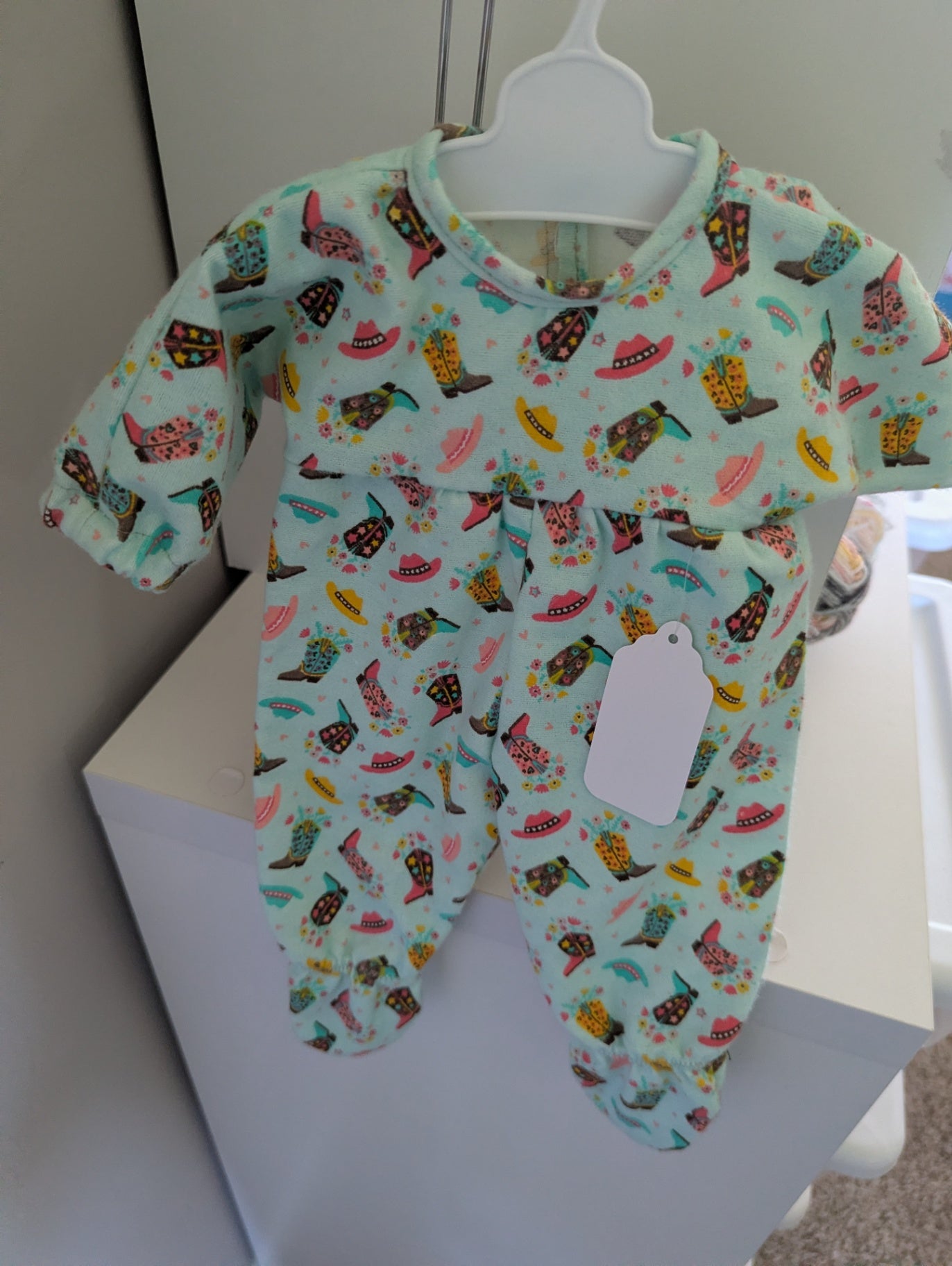 Mama Bear Sewing Den LLC Accessories - Teal, pink, yellow, brown - 15" Doll